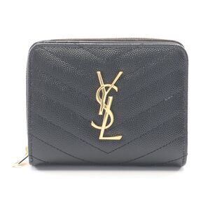 Saint Laurent Paris Monogram Leather Wallet